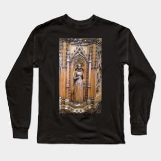 Mary Queen of Scots Carving, St Michael's Church, Linlithgow Long Sleeve T-Shirt